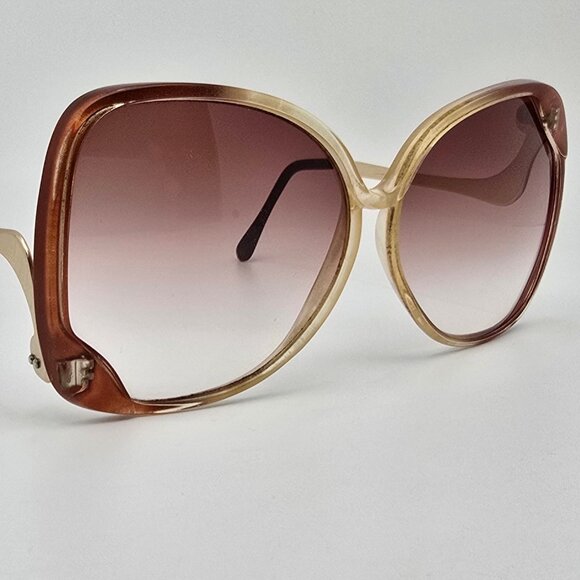 Couture Brown Crystal Fade Frame Brown Gradient Lens Butterfly Sunglasses Italy main image 5